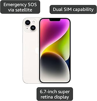 Amazon.com: Apple iPhone 14 Plus, 512GB, Starlight for Unlocked Amazon.com: Apple iPhone 14 Plus, 512GB, Starlight for Unlocked